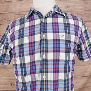American Eagle Outfitters Shirt Mens Large Plaid Multicolor Vintage Fit Casual